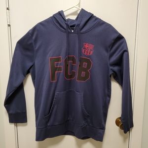 FC BARCÁ - Navy Blue Hoodie - Medium - Official
